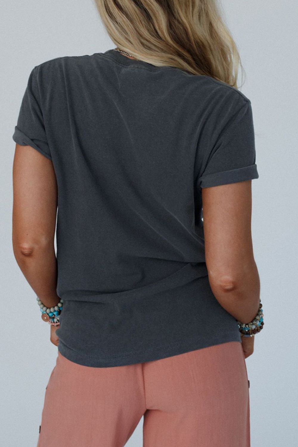 RISE WITH THE SUN T-Shirt mit Rundhalsausschnitt und Grafik Zweitbild