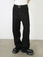 Men's Loose Fit Jeans with Pockets