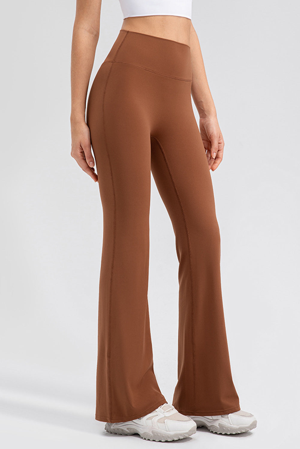 High Waist Straight Active Pants - felvior