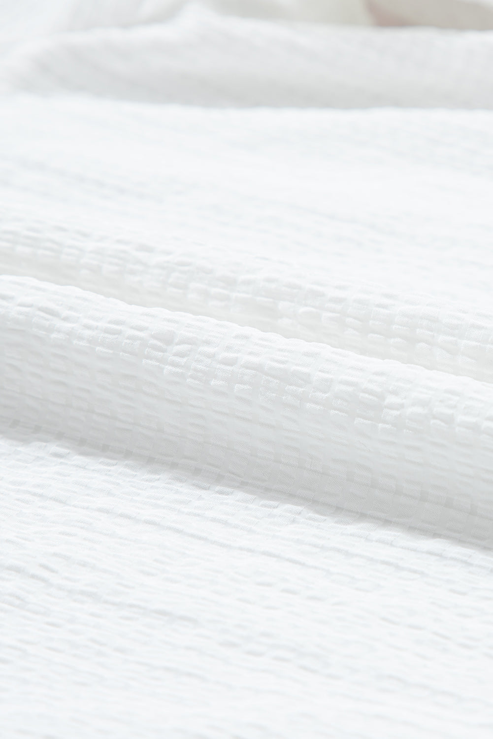 Floral Embroidered Puff Sleeve Notched Blouse