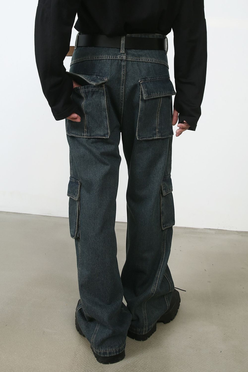 Men's Baggy Jeans with Cargo Pockets Zweitbild