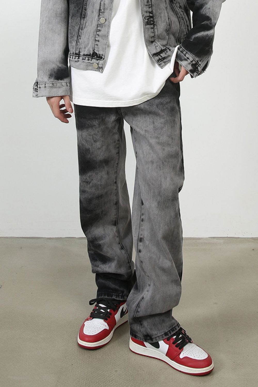 Men's Tie Dye Baggy Jeans with Pockets Zweitbild