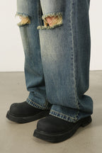 Men's Distressed Baggy Jeans