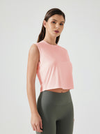 Millennia Round Neck Cropped Active Tank