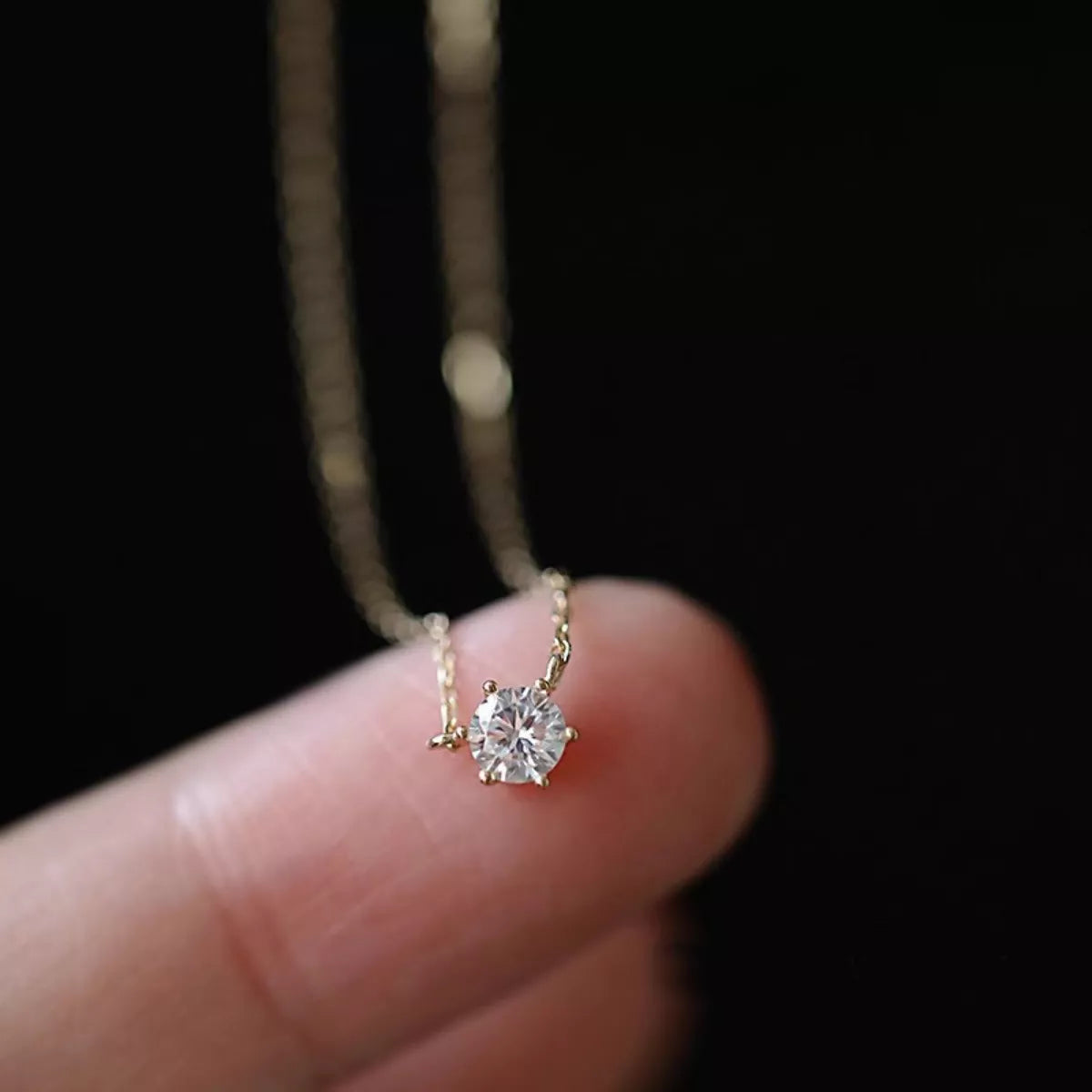 925 Sterling Silver Zircon Necklace Secondary image