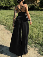 Spaghetti Strap Scoop Neck Jumpsuit