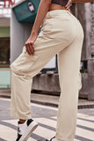 Buttoned Knee Pockets Loose Fit Jeans - felvior
