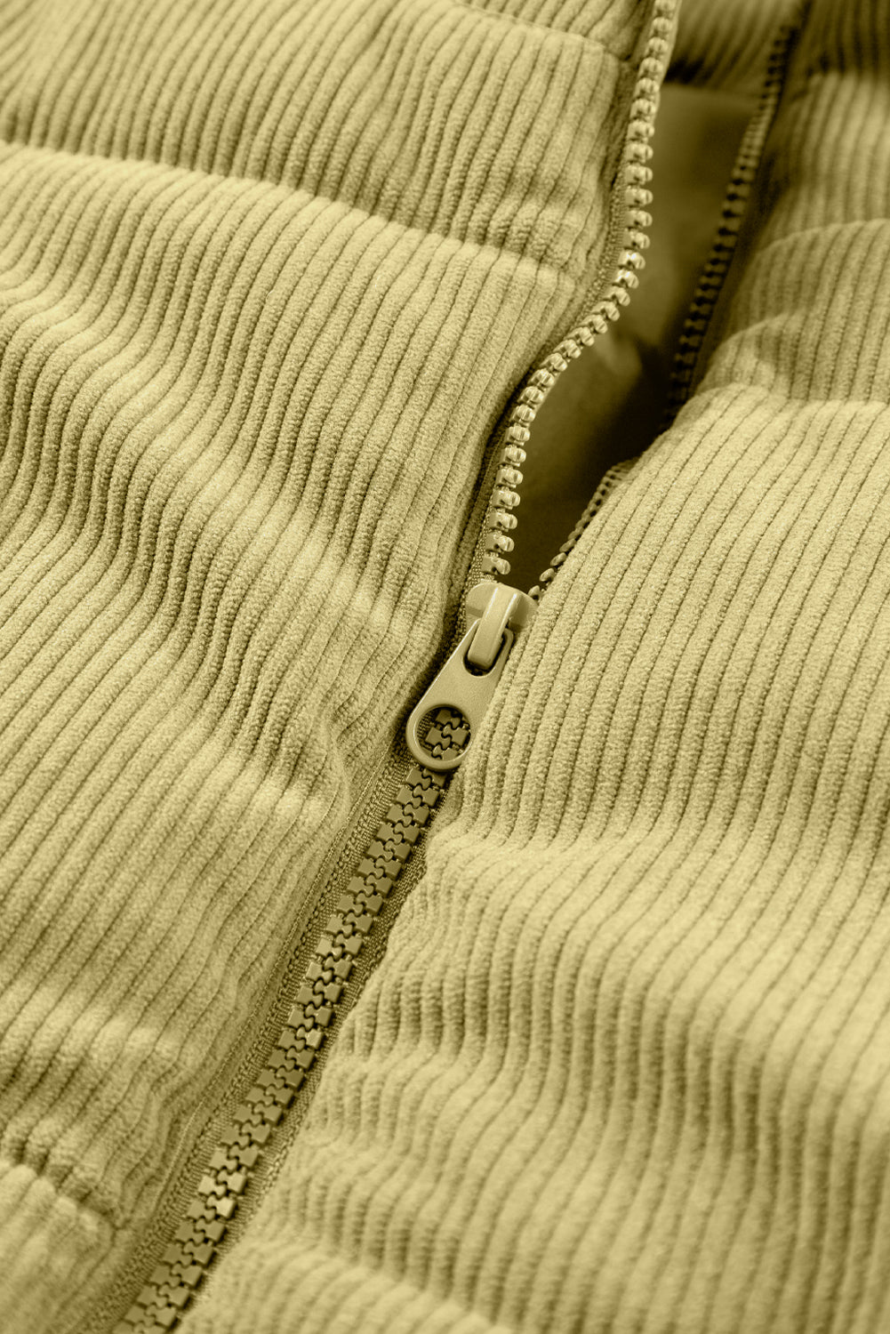 Zip Up Turtleneck Vest Coat - felvior