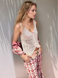 Crochet V-Neck Tank - felvior
