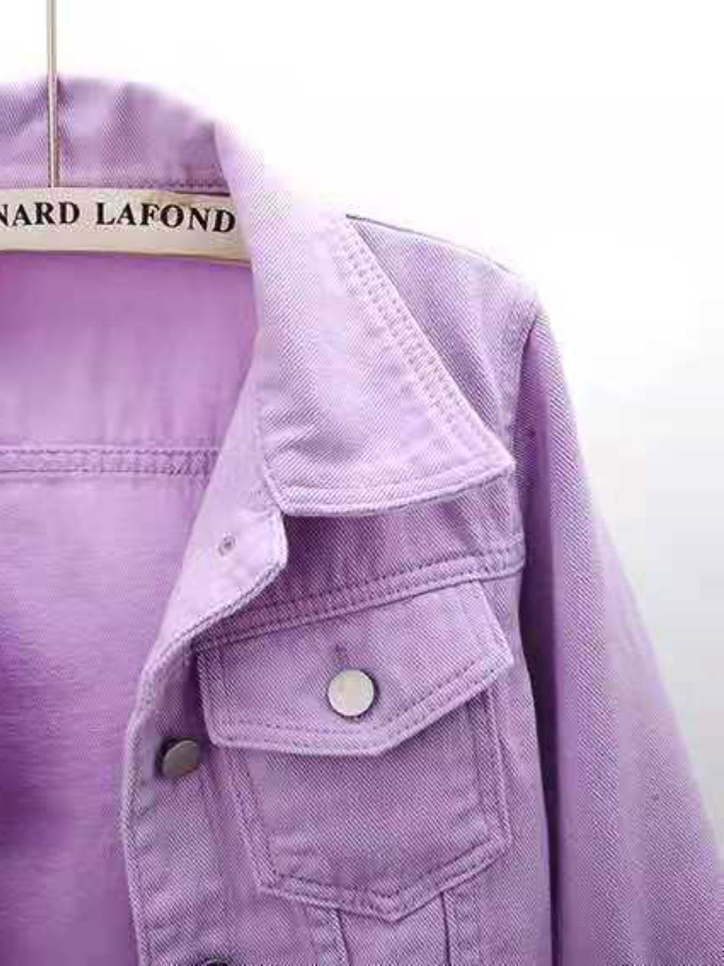 Full Size Cropped Denim Jacket Plus Size