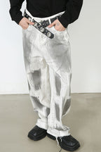 Men's Contrast Loose Jeans