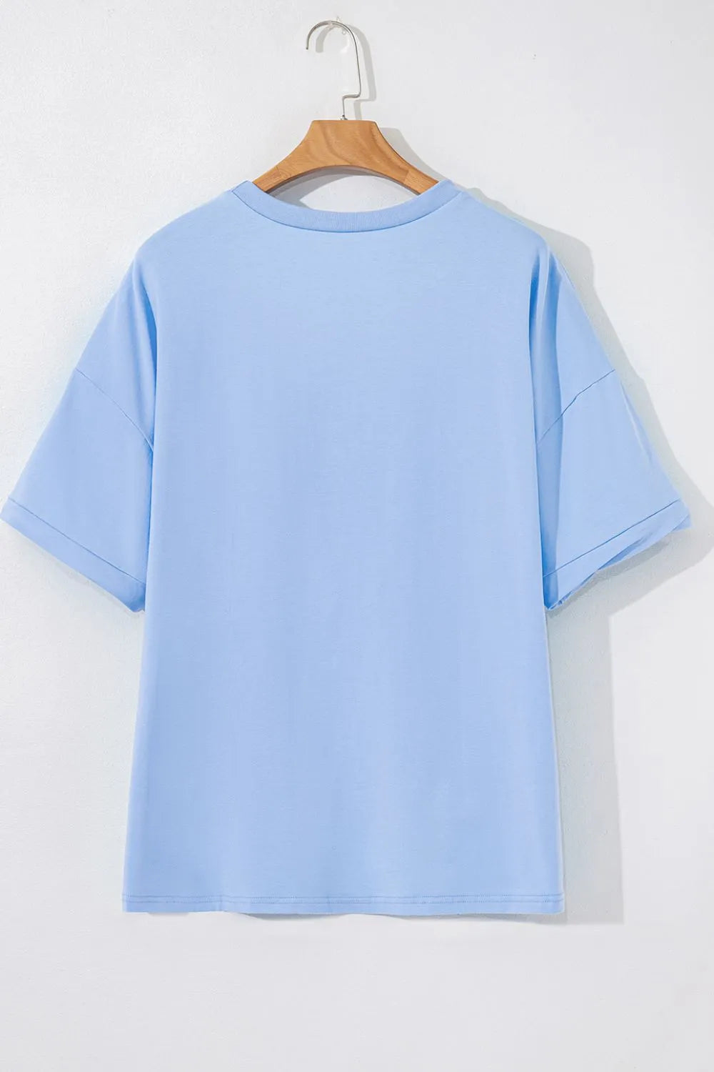 Loose Half Sleeve Hi Low Hem T Shirt