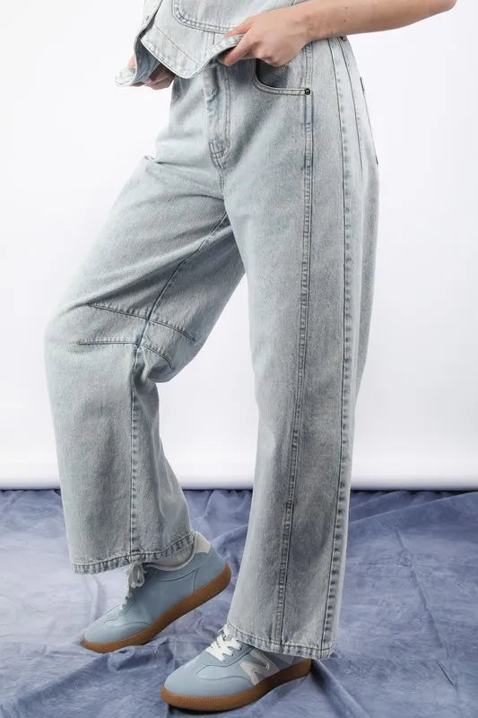 VERY J Wide Leg Comfy Jeans - felvior