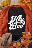 Letter Graphic Round Neck Short Sleeve T-Shirt - felvior