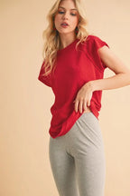 Aemi+Co Round Neck Short Sleeve T-Shirt