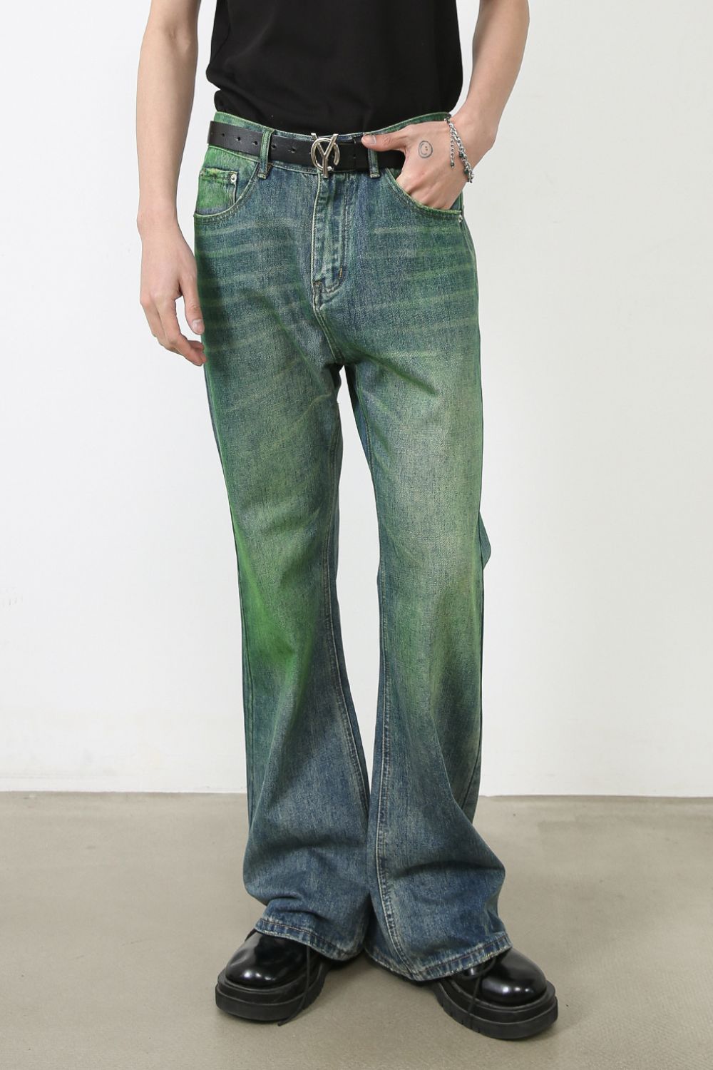 Men's Bootcut Jeans with Pockets Hauptbild
