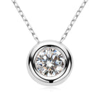 1 Carat Moissanite 925 Sterling Silver Necklace