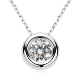 1 Carat Moissanite 925 Sterling Silver Necklace - felvior