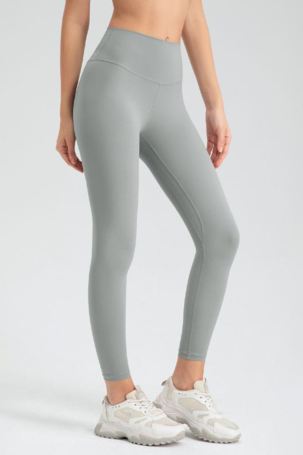 Wide Waistband Slim Fit Active Leggings - felvior