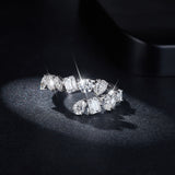 2.6 Carat Moissanite 925 Sterling Silver Bypass Ring - felvior