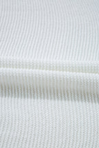 Side Slit Round Neck Knit Top