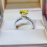3 Carat Moissanite 925 Sterling Silver Ring - felvior
