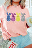 Sequin Bunny Round Neck Short Sleeve T-Shirt