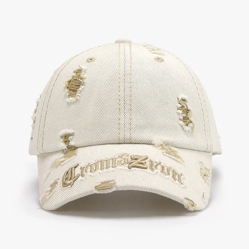 Distressed Letter Embroidered Baseball Cap Secondary image