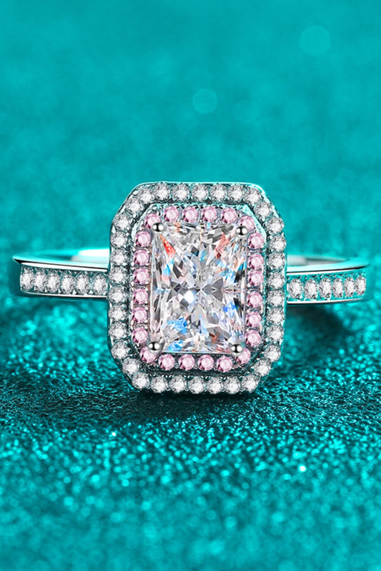 1 Carat Moissanite 925 Sterling Silver Ring - felvior