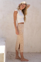 Jade By Jane Full Size Zebra Print Side Slit Midi Skirt Plus Size