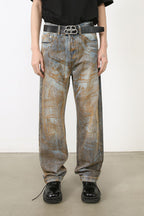 Men's Baggy Jeans with Pockets