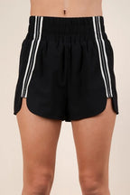 VERY J Striped Trim Detail Activewear Shorts