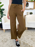 Millennia Drawstring Waist Wide Leg Sports Pants with Pockets - felvior