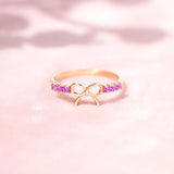 925 Sterling Silver Bow Ring - felvior