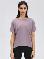 Millennia Round Neck Short Sleeve Active T-Shirt