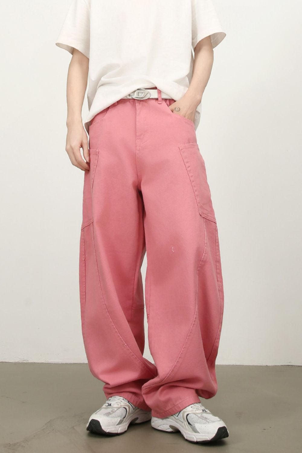 Men's Mid Rise Wide Leg Jeans - felvior