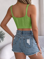 Cable-Knit Short Cami