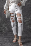 Distressed Jeans with Pockets - felvior