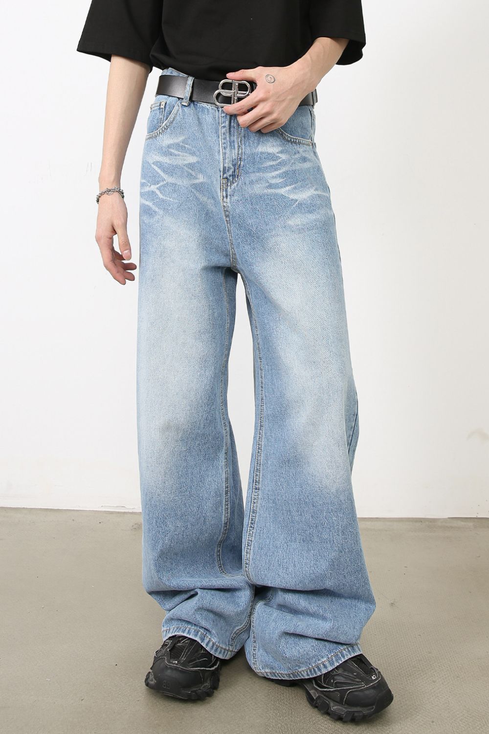 Men's Wide Leg Jeans Zweitbild