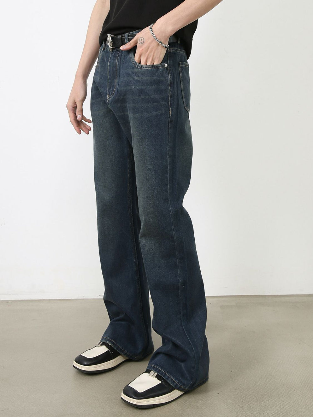 Men's Bootcut Jeans with Pockets