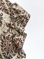 Printed Ruffled Cap Sleeve Top and Pants Set