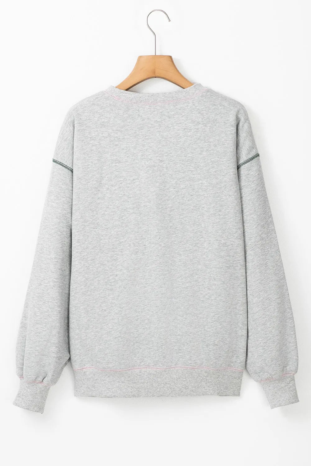 Pickleball Round Neck Dropped Shoulder Sweatshirt - felvior