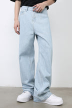 Men's Loose Fit Jeans with Pockets