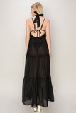 HYFVE Halter Neck Cover Up Maxi Dress - felvior