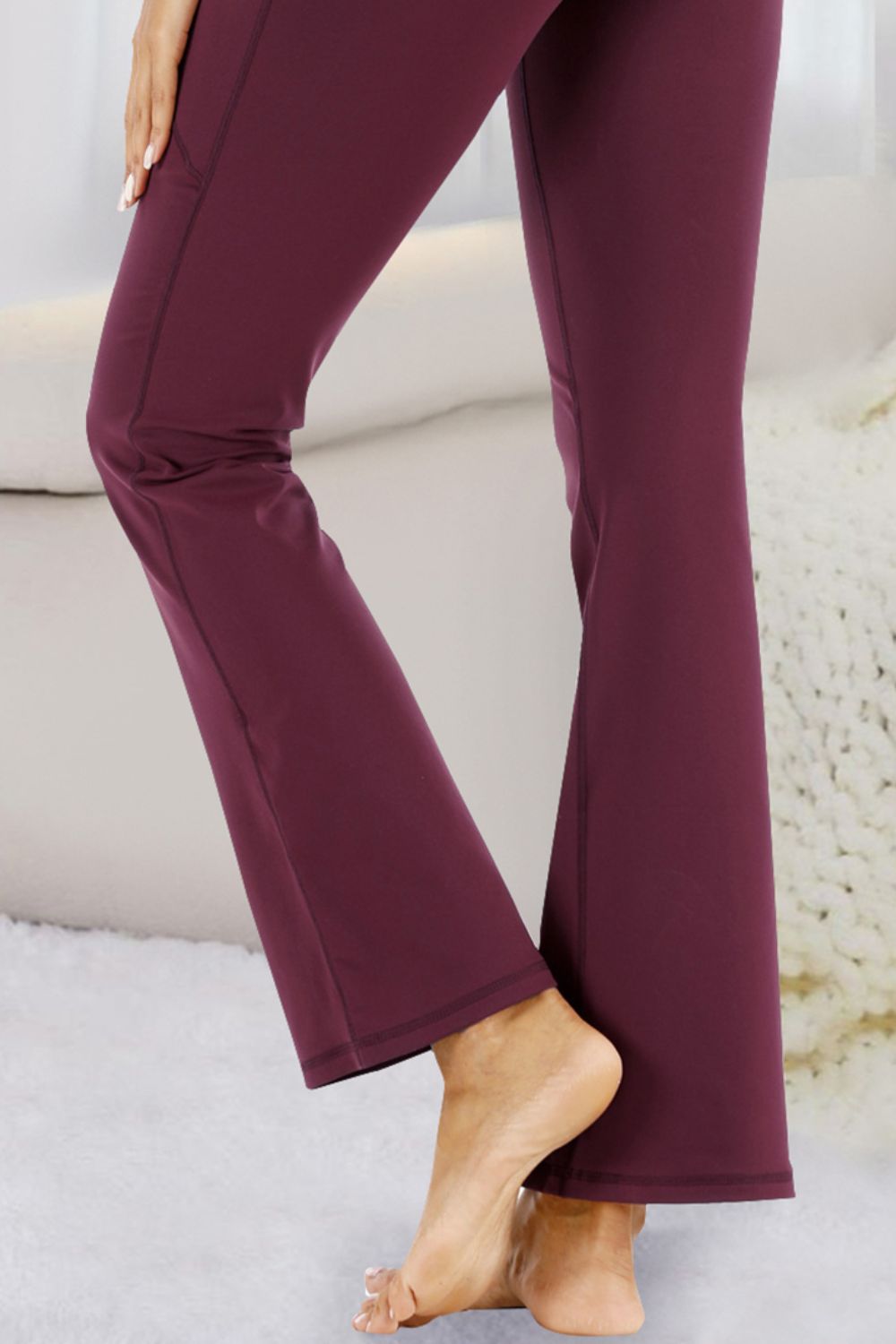 Pocketed High Waist Active Pants - felvior