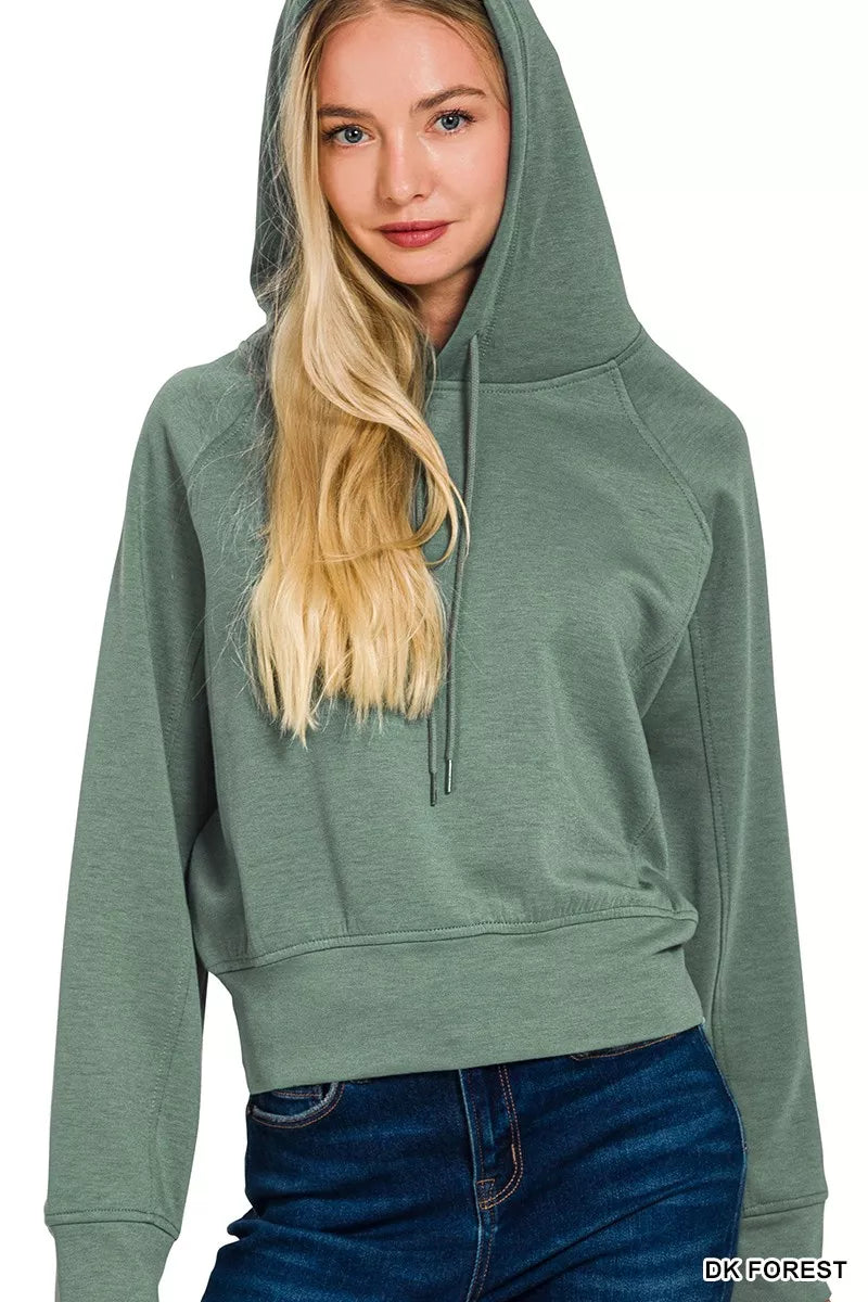 Zenana Drawstring Scuba Hoodie Image secondaire du produit