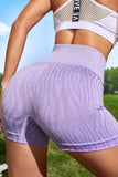 Wide Waistband Slim Fit Active Shorts - felvior
