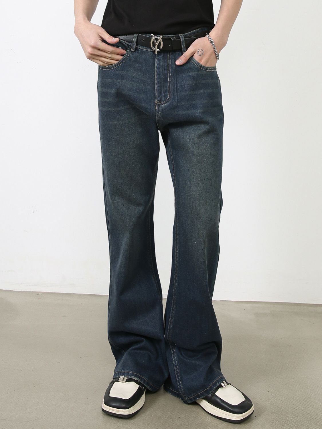 Men's Bootcut Jeans with Pockets Hauptbild