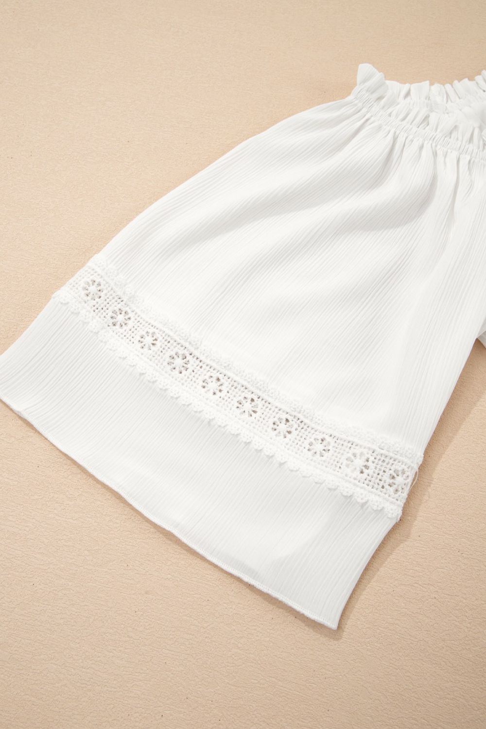 Lace Detail Off-Shoulder Blouse