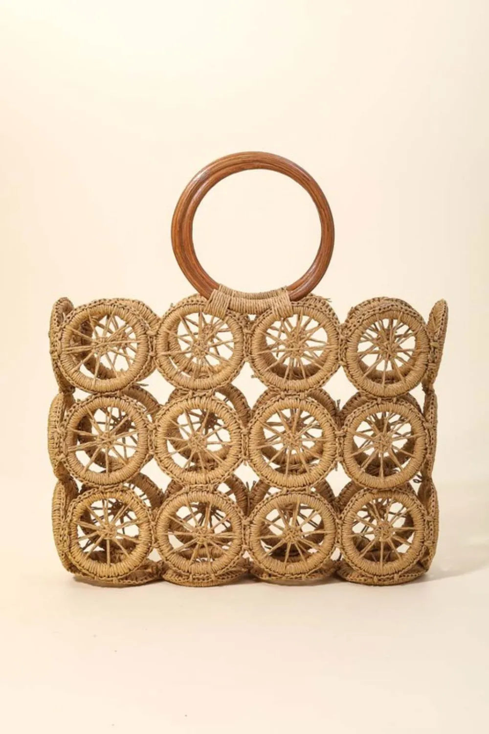 Fame Intricate Braided Wheels Handbag - felvior